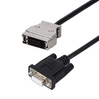Cable de Programación PLC Industrial CQM1-CIF02, Adaptador RS232, PVC, Cobre 2x0.5mm, 200cm, Blindaje Combinado, CPM1A/2A AMSAMOTION