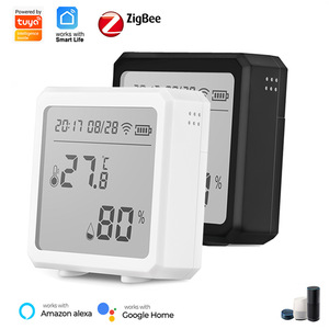 Capteur intelligent de température et d'humidité LCD IP65 Zigbee/<span class=keywords><strong>Tuya</strong></span> Wifi, contrôle à distance par application, alimenté par batterie, compatible Android/iOS, pour la surveillance des animaux de compagnie - Product Image 1