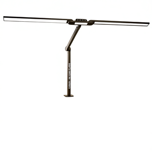 Lámpara de escritorio ajustable, luz LED giratoria con control táctil de 3000 lúmenes para oficina, estudio, blanco y negro - Product Image 1