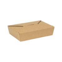Boîte d'emballage alimentaire en papier kraft jetable de luxe personnalisée pour le Biryani, pour le déjeuner du Ramadan, à emporter, livraison, emballage de restaurant