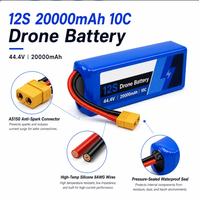 Paket Baterai Lithium 12S 44.4V 20Ah Baterai Lithium Isi Ulang Berdaya Tinggi untuk Robot UAV Pertanian AGV Dapat Disesuaikan