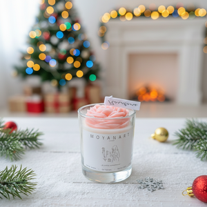 Bougie parfumée sans fumée pour la Saint-Valentin, bonne chance, roses roses, aromathérapie, pour mariage, décoration de célébration - Product Image 2