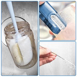 Kit de Cepillos Limpiadores para Botellas de Agua, para Ranuras y Tubos Estrechos de la Stanley Cup, Juego de Cepillos de Limpieza para Vasos y Botellas Deportivas - Product Image 4