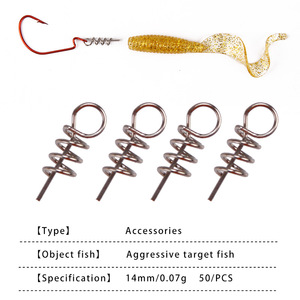 Esca con esca morbida Anti-impigliatura migliorata con perno a scatto girevole accessori da pesca - Product Image 2