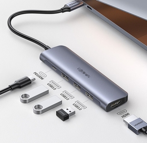 Nouveau type-c à 4K <span class=keywords><strong>HDMI</strong></span> <span class=keywords><strong>Thunderbolt</strong></span> <span class=keywords><strong>4</strong></span>/à USB 3.0 Station d'accueil/au câble de charge d'alimentation PD prend en charge la connexion au téléphone portable - Product Image 4