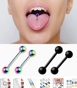 Piercings unisexes courts et longs pour barres de 12 à 16 mm, 5 pièces, anneaux pour tétons et langue, barres droites en acier inoxydable 361, <span class=keywords><strong>bijoux</strong></span> de <span class=keywords><strong>piercing</strong></span> - Product Image 4