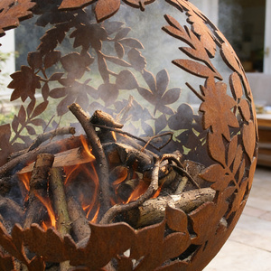 Özel Boyutlu Yuvarlak Demir Aile Tipi Dış Mekan Karbon Çelik Ateş Çukuru Evler İçin İdeal - Product Image 3