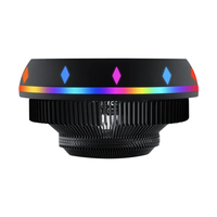 Ventilateur d'ordinateur muet coloré en forme d'OVNI Ventilateur RVB changeant de couleur avec LED pour processeur de PC