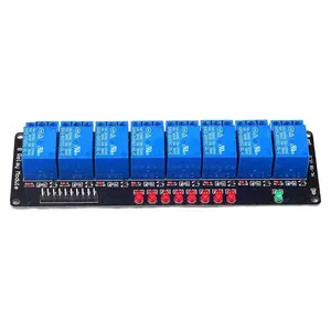 5/12/24V 8 Channel Light LED Relay Module 5V Drive AC 250V / 10A DC 30V/10A, For PIC ARM DSP AVR Raspberry Pi