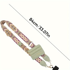Sangle réglable pour lanière de téléphone portable à bandoulière Anti-perte <span class=keywords><strong>pendentif</strong></span> pour étui de téléphone portable avec porte-monnaie à fermeture éclair joint de carte porte-monnaie - Product Image 2