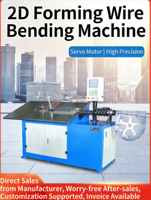 Machine de formage de fil 2D entièrement automatique, équipement de pliage de fil CNC