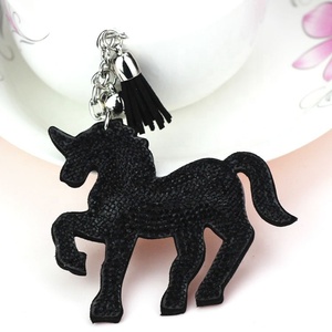 Wholesale Bling Crystal <b>Unicorn</b> Keychain Full Rhinestone Bag Pendant Keychain Cartoon <b>Keyring</b> High Quality Tassel Key Chain - Product Image 5