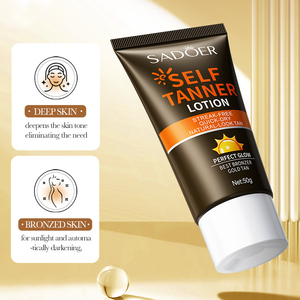 Lotion autobronzante instantanée SADOER pour le visage et le corps, vente en gros, marque privée - Product Image 2