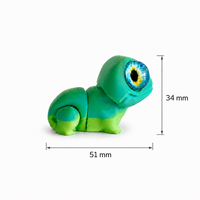 3D Printed Big Eyed Frog Toy PLA Sensory Desk Toy Collectible Custom Color Wholesale Manufacturer