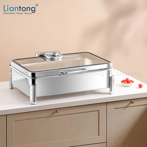 LT106-S Aquecimento Elétrico Aço Inoxidável Hotel Restaurante Buffet Catering Equipamento 9L Food Warmer Chafing Dish - Product Image 2