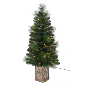 Pvc Garden Tree <b>Decoration</b> <b>Table</b> Hard Needle Led Lights Small <b>Christmas</b> Tree Indoor <b>Decoration</b> Tree - Product Image 1
