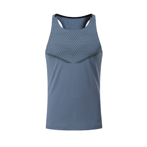 Chaleco de entrenamiento físico para hombre, camiseta deportiva transpirable de secado rápido para correr maratón, carreras de velocidad, pista y campo de larga distancia - Product Image 6