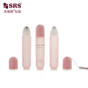 Nuevo diseño 25ml <span class=keywords><strong>Rosa</strong></span> translúcido mate sin fugas aplicación suave PP rollo en botella - Product Image 1