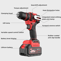 Kit de perceuse électrique sans fil 21V - Perceuse multifonction à vitesse variable avec chargeur de batterie