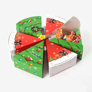 Pohon Natal berbentuk kotak kardus kemasan permen kue kemasan kotak Natal untuk coklat - Product Image 2