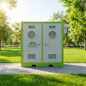 Inodoro Portátil de Acero de Alta Gama con Diseño Moderno, Características Ecológicas, Agua Corriente para Baño y Uso en Exteriores, Inodoro Modular - Product Image 5