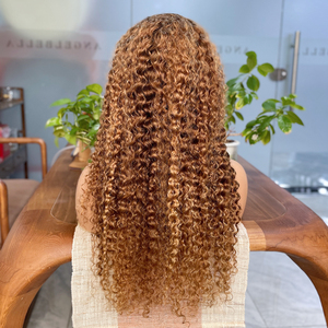 Perruques Lace Front Ombrées Blond Miel 4/27 en Gros, <span class=keywords><strong>Cheveux</strong></span> Humains, 30 Pouces, Ondulées, pour Femmes - Product Image 3