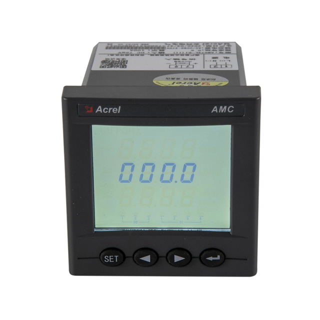 Acrel AMC72L-DI 1000V DC Programmable Ampere Meter Panel Mounted LCD Display RS485 for Solar Power