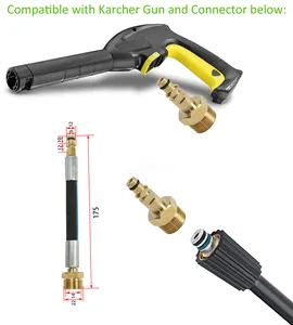 Adaptador de substituição para arruela de carro, adaptador para arma de lavagem e lavagem de carro para karcher k2 k3 k4 k5 k6 k7