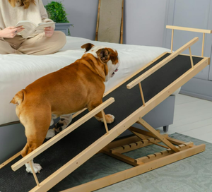 Odm Houten Pet Ramp Trappen Veiligheidsrails Stevig Gebouwd Vrijstaande Hoge Hond Trappen Houten Huisdier Hond Ramp - Product Image 4