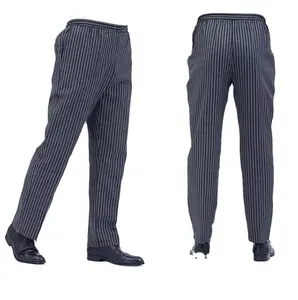 Professional Restaurant Men Cooking Trousers Chef Uniform Kitchen Wear Chef Pants for Restaurant & Bar Custom Designs