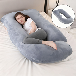 Đa Chức Năng Đầy Đủ Cơ Thể Thai Sản Gối J Hình Chữ <span class=keywords><strong>U</strong></span> Có Thể Tháo Rời Bìa Thoải Mái Ngủ Hỗ Trợ Cho Phụ Nữ Mang Thai - Product Image 1