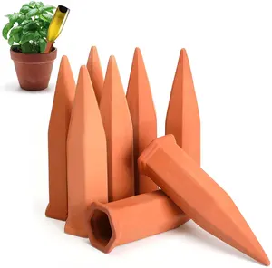 Self-Watering Terracotta Planters with Water Spike for Indoor/Outdoor Flowers Hanging Pots Design for Nursery Home Floor Usage