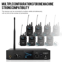 ER102 Moniteur de studio professionnel Système de microphone sans fil pour casque intra-auriculaire à 2 canaux