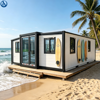 Grande maison préfabriquée modulaire conforme aux normes australiennes, 2 à 3 chambres, construction de cabane extensible, maison conteneur