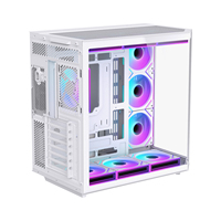 Lovingcool ATX Full Tower PC Gaming Case 10pcs ARGB Fans & M-ATX Chassis 155mm Radiator Support Ready Stock