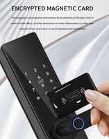 Serrure de porte intelligente à faible coût, contrôle à distance Tuya BLE, empreinte digitale, mot de passe, serrure de porte intelligente
