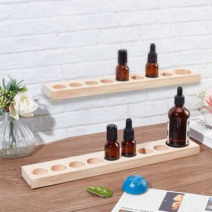 Support de rangement double face en bois massif pour tresses et extensions capillaires – Outil de rangement de bureau - Product Image 1
