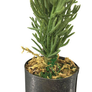 Mini bonsaï artificiel en plastique vert en <span class=keywords><strong>pot</strong></span> pour la décoration intérieure - Product Image 4