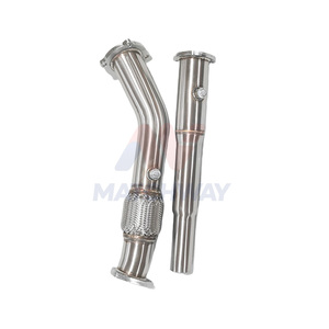 Tuberías <span class=keywords><strong>de</strong></span> <span class=keywords><strong>Escape</strong></span> Turbo Downpipe MATCHWAY para VW Golf Jetta Beetle MK4 GTI Bora GTI AUDI TT A3 <span class=keywords><strong>Seat</strong></span> <span class=keywords><strong>Leon</strong></span> Skoda Octavia 1.8T - Product Image 4