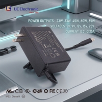 Adaptateur secteur de haute qualité 5V 9V 12V 15V 20V 0.3A 2.5A 15W 27W 36W 45W 65W, alimentation rapide USB PD3.0 pour usage médical ITE