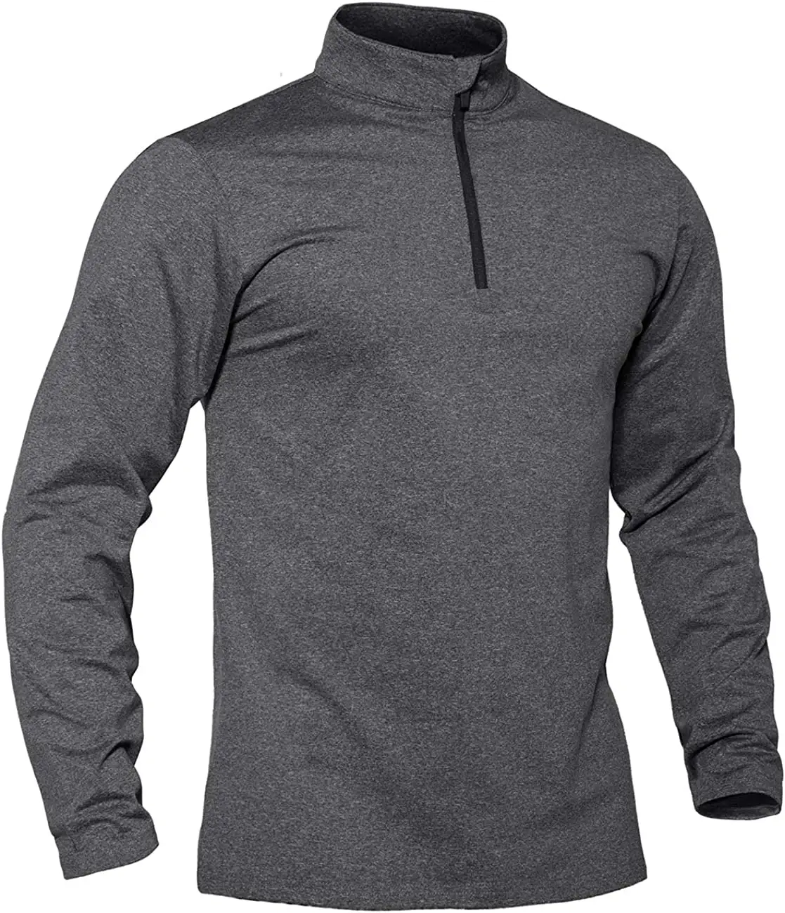 Wholesale Mens Unisex Soft Custom Tshirt Printing Grey T-shirt Gym Sport Quick Dry 100% Polyester Blanks Long Sleeve T Shirt