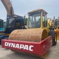 Rouleau compresseur Dynapac CA602D d'occasion, populaire et puissant, pour le compactage des fondations sur les chantiers routiers