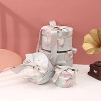 Boîte à bonbons pour cadeau de demoiselle d'honneur avec ruban, élégante boîte à nourriture en papier kraft pour les fêtes