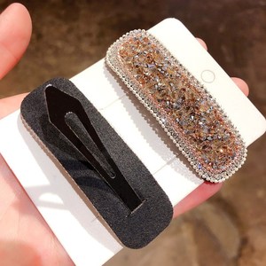 Barrettes à cheveux en strass de style coréen pour femmes, parfaites pour les filles branchées, barrettes à franges entièrement en strass, barrettes latérales avec - Product Image 2
