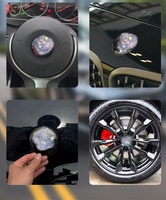 Emblème BMW adapté aux séries 2, 3, 5, X1, X3, X5, X6, modifié, noir et or, entièrement en fibre de carbone, pour l'avant et l'arrière