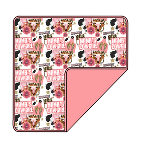 Coperta per Bambini in Bambù Lavorata a Maglia su Entrambi i Lati, Stile Western, Reversibile, Stampa Vintage Cartoon All-Over, OEM ODM - Product Image 2
