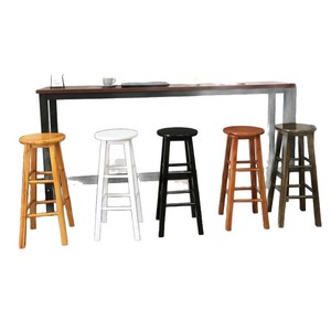 Bar <b>Stools</b> Solid Wood 45 50 60 70 80 Cm Height Adjustable Black Modern Minimalist Bar Chair <b>For</b> Home <b>Kitchen</b> Counter - Product Image 4