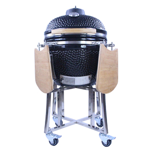 Grill <span class=keywords><strong>Kamado</strong></span> en céramique TOPQ 20 pouces OEM Big <span class=keywords><strong>Joe</strong></span> et fumoir à viande BBQ avec charbon de bois pour jardin et extérieur - Product Image 1