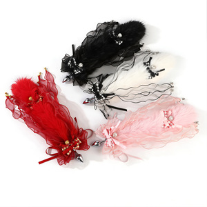 Cloud Fox Plug anal SM amovible avec nœud pied-de-poule, pompon et clochette, accessoires alternatifs - Product Image 3