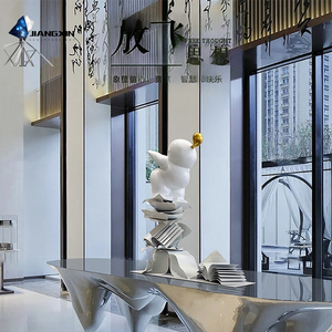 Escultura de esquina de lectura-Niño de dibujos animados de fibra de vidrio trepando en la base de Libro Abierto para librerías y bibliotecas - Product Image 4